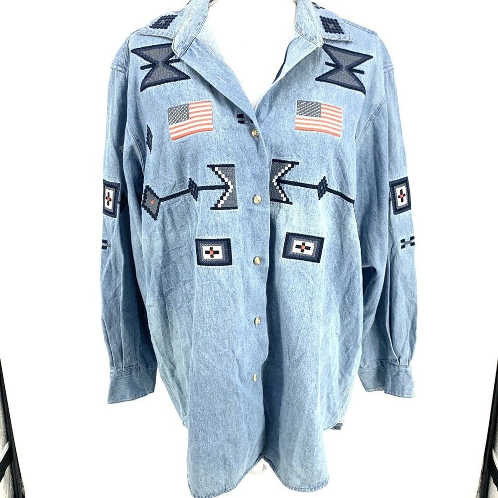 Sz 14  Vintage Cambridge Country Store Shirt